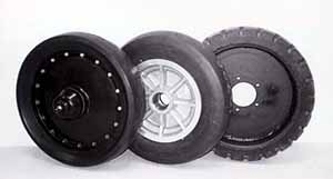 solid rubber wheels